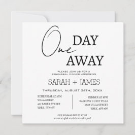 Invitación Moda Un Día Antes Boda De Cena De Ensayos