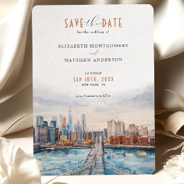 Invitación Moda urbana Puente de Brooklyn Salven el Skyline d