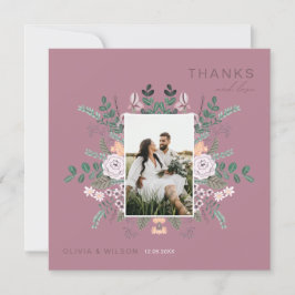 Invitación Moda vegetal eucaliptos bohemias Floral gracias