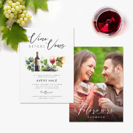 Invitación Moda Vino Antes De Vos Fotografía Ducha De Novias