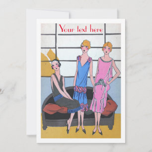 Invitación Moda vintage