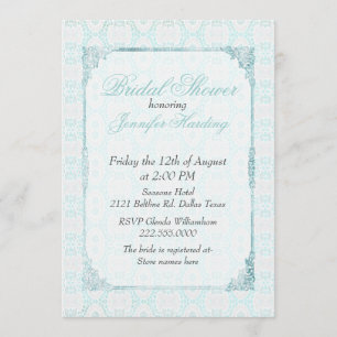 Invitación Moda Vintage Shabby Lace Personalizado Ducha nupci