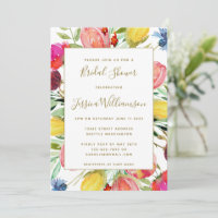 Moda Watercolor Garden Flores Bridal Shower