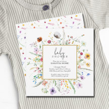 Moda Wildflower Baby Shower
