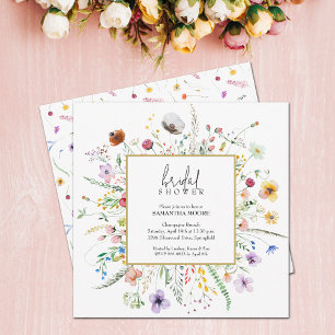 Invitación Moda Wildflower Bridal Shower