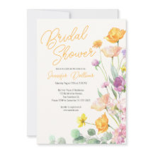 Moda Wildflower Script Bridal Shower