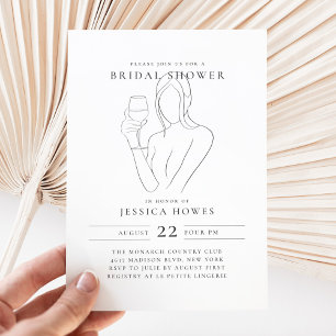 Invitación Moda Wine Bridal Shower