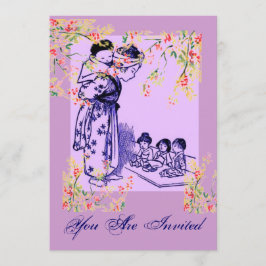 Invitación Modas del japonés del vintage