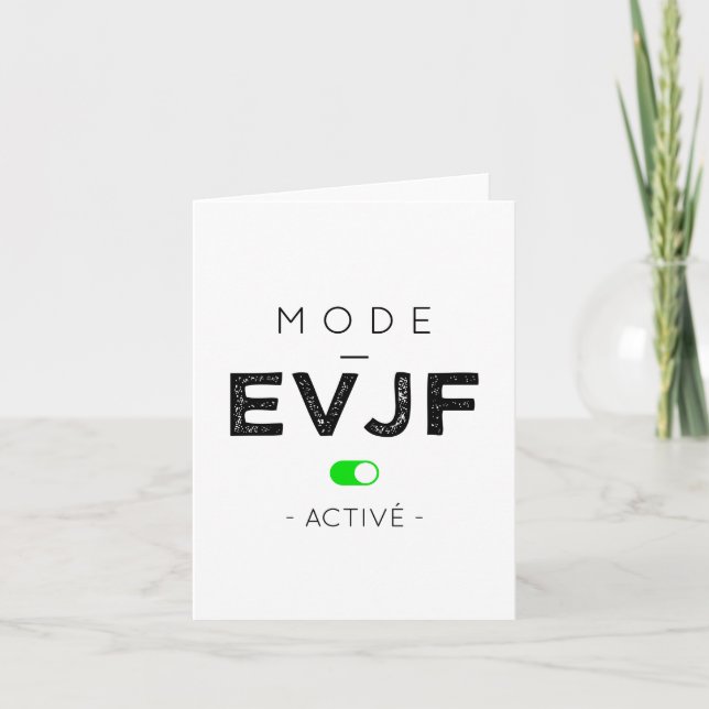 Invitación Mode EVJF activé (Anverso)