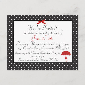 Invitación modela retra de Baby Shower