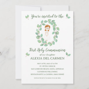 Invitación modelo Alexia Primera Comunión