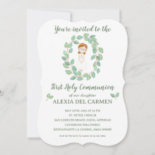 Invitación modelo Alexia Primera Comunión