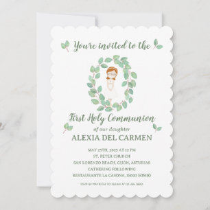 Invitación modelo Alexia Primera Comunión