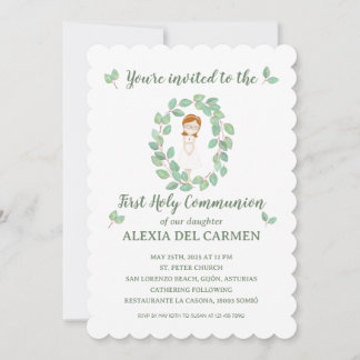 Invitación modelo Alexia Primera Comunión
