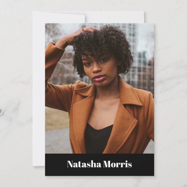 Invitación Modelo de bailarín de actores 4 composiciones foto (Anverso)