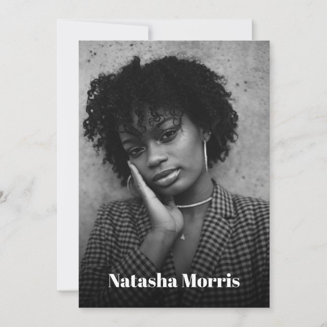 Invitación Modelo de bailarín de actores 4 composiciones foto (Anverso)