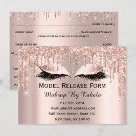 Invitación Modelo de formulario de liberación maquillaje de a