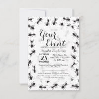 Modelo negro divertido de las hormigas