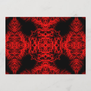 Invitación Modelo rojo y negro