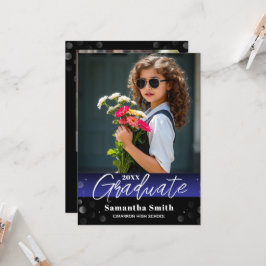 Invitación Modern 2 Photo Graduation Senior Photo Grad Invite