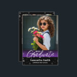 Invitación Modern 2 Photo Graduation Senior Photo Grad Invite<br><div class="desc">Celebrate your graduate with this modern 2‑photo graduation announcement, designed to showcase senior portraits in a clean, stylish layout. Perfect for high school graduation, college graduation, and Class of any year 2026 2027 2028 2029 announcements, this customizable card includes space for your graduate’s name, school, and ceremony or party details....</div>