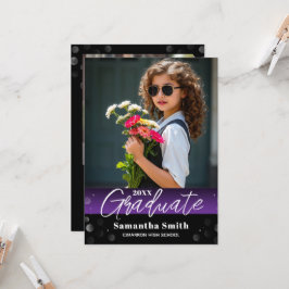 Invitación Modern 2 Photo Graduation Senior Photo Grad Invite