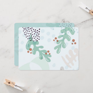 Invitación Modern Abstract Botanical Yellow Billy Button