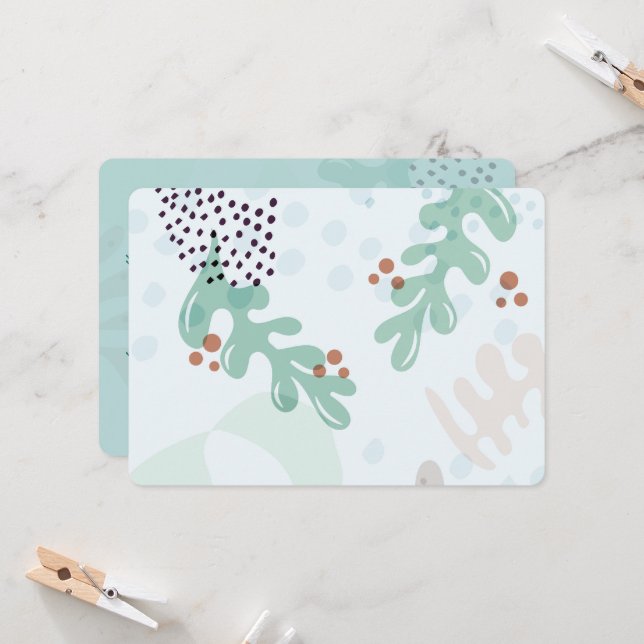 Invitación Modern Abstract Botanical Yellow Billy Button (Anverso/Reverso In Situ)