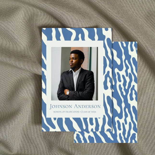 Invitación Modern abstract Pattern graduation announcement  (Subido por el creador)