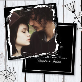 Invitación Modern and Simple Unique Photo Template Wedding