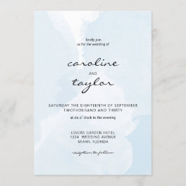 Invitación Modern, aquarell, minimalistic Wedding Collection