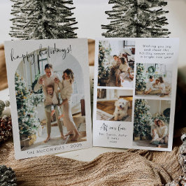 Invitación Modern Arch Photo Holiday Card