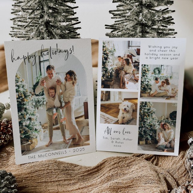 Invitación Modern Arch Photo Holiday Card (Subido por el creador)