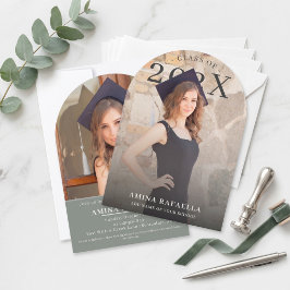 Invitación Modern Arch Photo Minimalist Graduation | PhotoPop