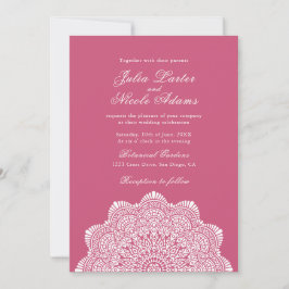 Invitación Modern Artistic Motif Style Mandala Wedding