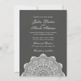 Invitación Modern Artistic Motif Style Mandala Wedding