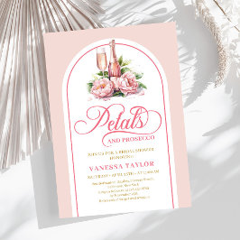 Invitación Modern blush and gold bridal shower invite arch