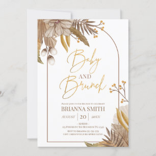 Invitación Modern Boho Floral Brunch Invitation