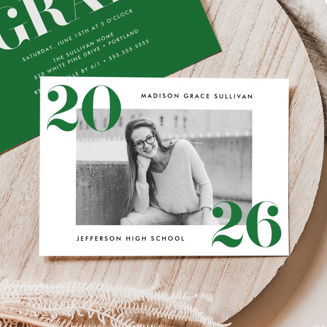 Invitación Modern Bold 2025 Partido de Graduación de Fotograf (Subido por el creador)