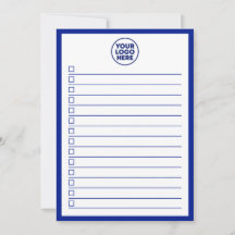 Modern Business Logo Navy Blue To Do List