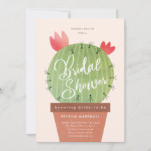 Modern Cactus Bridal Shower