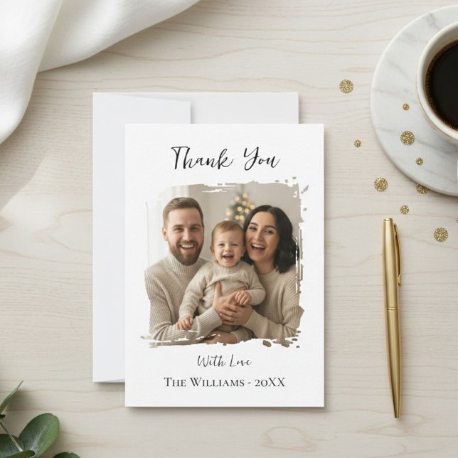 Invitación Modern Christmas Photo Card Template, Minimal  (Subido por el creador)