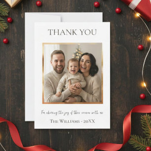 Invitación Modern Christmas Photo Card Template, Minimal 