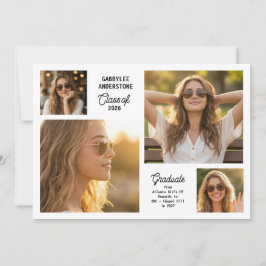 Invitación Modern Class of 2026 Multi Photo Graduation Party 