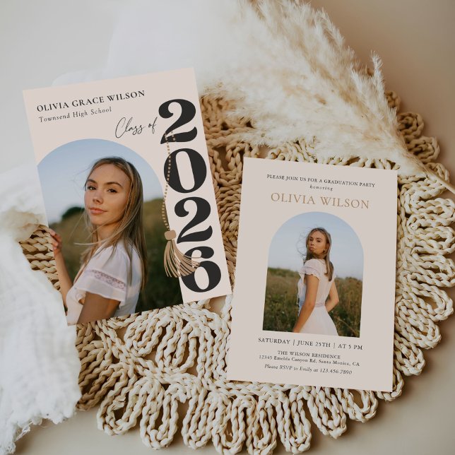 Invitación Modern Class of 2026 Photo Graduation Party (Subido por el creador)