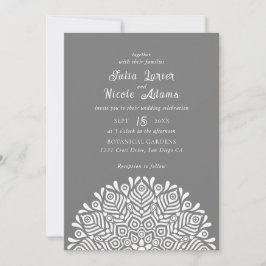 Invitación Modern Colorful Boho Ethnic Floral Mandala Wedding