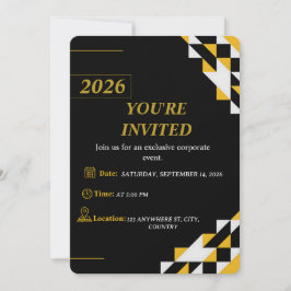 Invitación Modern Corporate Event Invitation Editable 