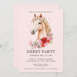 Invitación Modern  Derby Party 