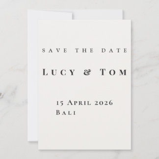 Invitación Modern Elegant Save the Date Card