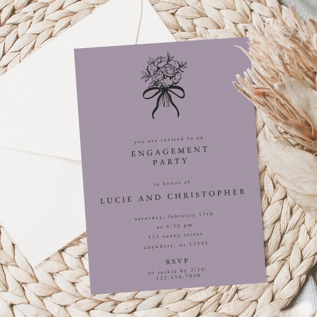 Invitación Modern Engagement Party Invitation (Subido por el creador)